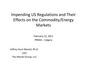 Impending US Regulations and Their Effects on the