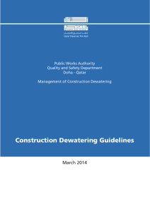 Construction Dewatering Guidelines