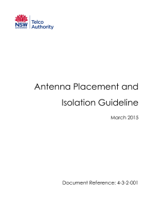 Antenna Placement and Isolation Guideline