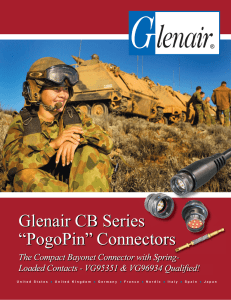 Glenair CB Series “PogoPin” Connectors