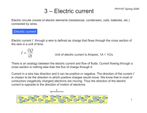 3 – Electric current