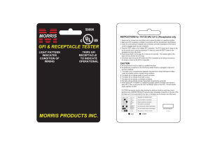 Spec Sheet - Morris Products