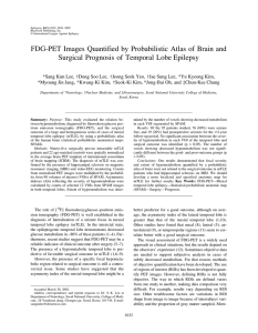 FDG-PET Images Quantified by Probabilistic Atlas of Brain and