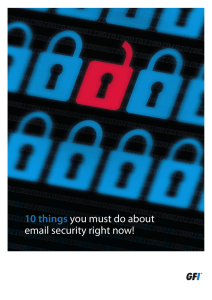 10 things you must do about email security right now!