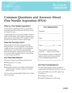 Common Questions and Answers About Fine Needle Aspiration (FNA)
