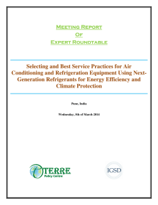 Selecting and Best Service Practices for Air Conditioning and