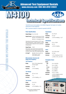 Technical Specifications - Advanced Test Equipment Rentals