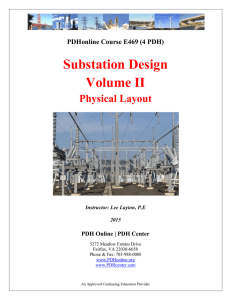 Substations – Volume II – Physical Layout