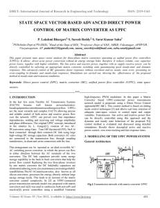 state space vector based advanced direct power control of matrix