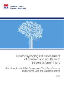 Neuropsychological assessment of children and adults with