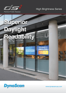 Superior Daylight Readability