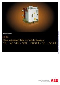 HD4 Gas insulated MV circuit-breakers 12 40.5 kV