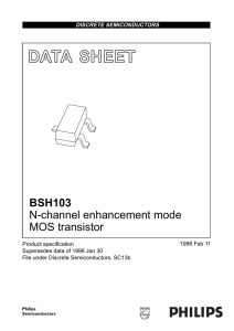N-channel enhancement mode MOS transistor