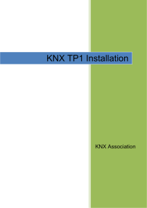 KNX TP1 Installation