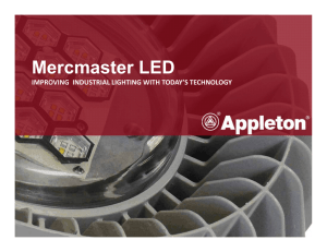 Mercmaster LED - Explosion Proof Electrical Equipment for
