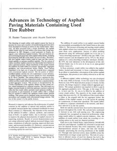 Advances in Technology of Asphalt Paving Materials Containing