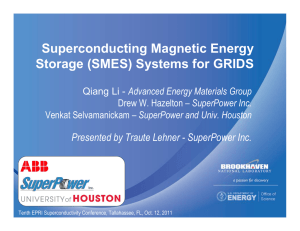 Superconducting Magnetic Energy Storage (SMES