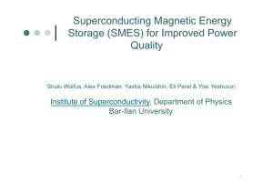 Superconducting Magnetic Energy Storage (SMES) for Power