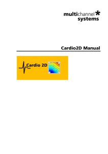 Cardio2D Manual - Multichannel systems