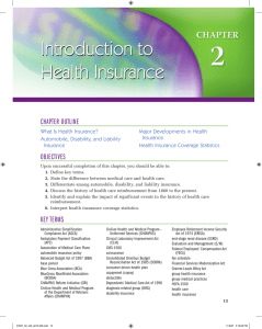 Introduction to Health Insurance - Brands Delmar
