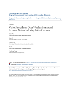 Video Surveillance Over Wireless Sensor and Actuator Networks