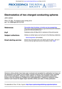Electrostatics of two charged conducting spheres