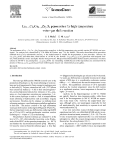 La2−xCexCu1−yZnyO4 perovskites for high temperature water