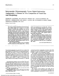 Intravascular ultrasonography versus digital subtraction angiography