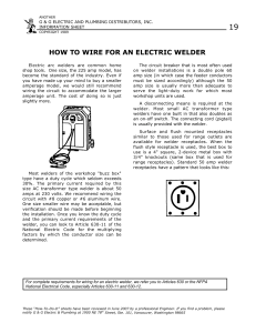 how to wire for an electric welder