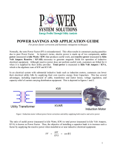 power savings and application guide