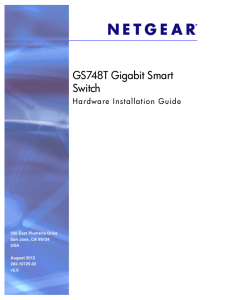 Netgear GS748T Hardware Installation Guide