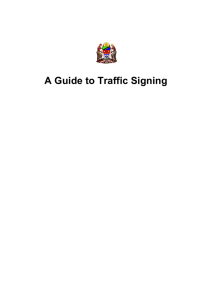 A Guide to Traffic Signing
