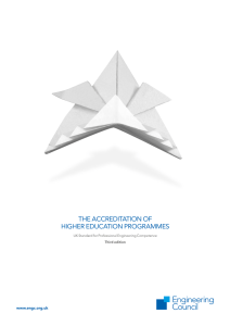 Accreditation of Higher Education Programmes