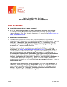 FAQs About Dental Hygiene Education Programs And Accreditation