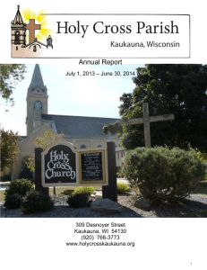 2014 Annual Report - Holy Cross Catholic Church