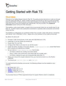 Getting Started with Riak TS