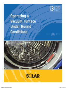 Operating a Vacuum Furnace Under Humid Conditions