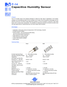 P-14 Capacitive Humidity Sensor