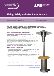 Living Safely with Gas Patio Heaters