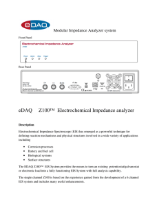 eDAQ Z100™ Electrochemical Impedance analyzer