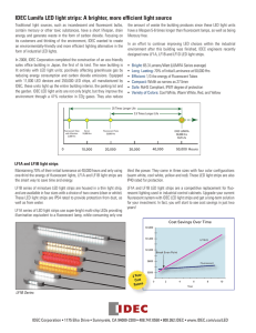 IDEC Lumifa LED light strips: A brighter, more efficient light