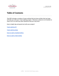 Table of Contents - Pegasus Lighting