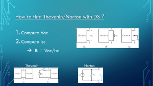 How to find thevenin/ norton with DS ?