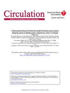 Cardiovascular Death and Nonfatal Myocardial Infarction
