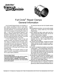 Full Circle Repair Clamps General Information
