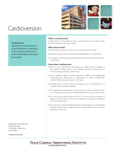 Cardioversion - Texas Cardiac Arrhythmia Institute