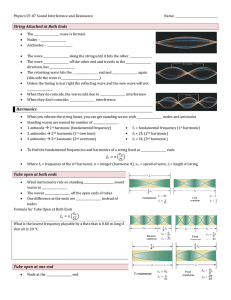 Physics 07-07 Sound Interference and Resonance