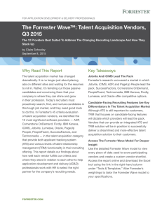 The Forrester Wave™: Talent Acquisition Vendors, Q3 2015