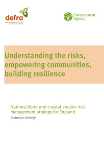National flood and coastal erosion risk management strategy