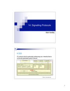 14: Signalling Protocols